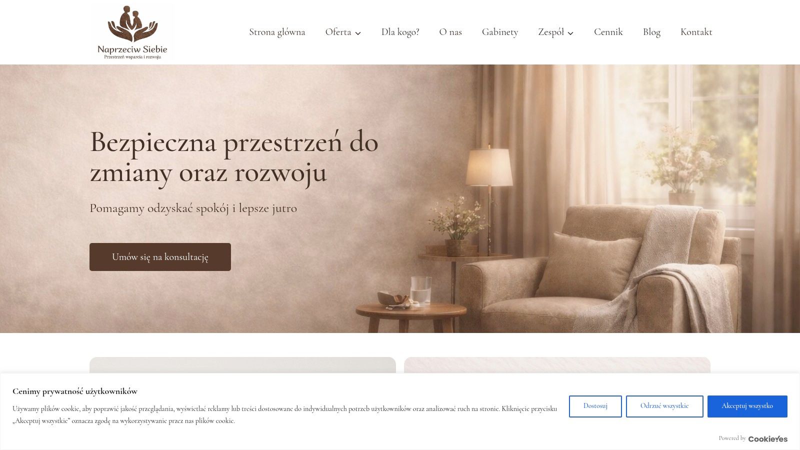 Screenshot from https://www.naprzeciw-siebie.pl